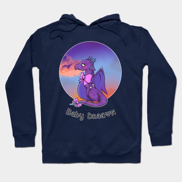 Sunset Baby Dragon Hoodie by TreatYourLittle